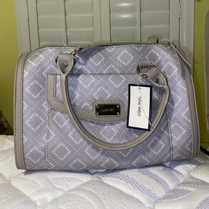 Grey/white Nine West bag